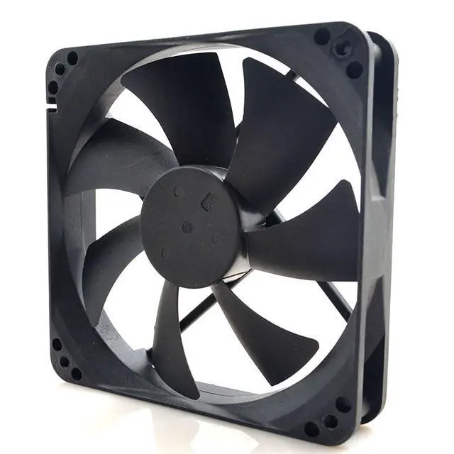 Alt view image 3 of 7 - 120MM 12025 DC12V 0.35A 4.2W 120 * 120 * 25MM 2500RPM POWERYEAR PY-1225H12S 12CM Dual Ball Chassis Cooling Fan (2pin)
