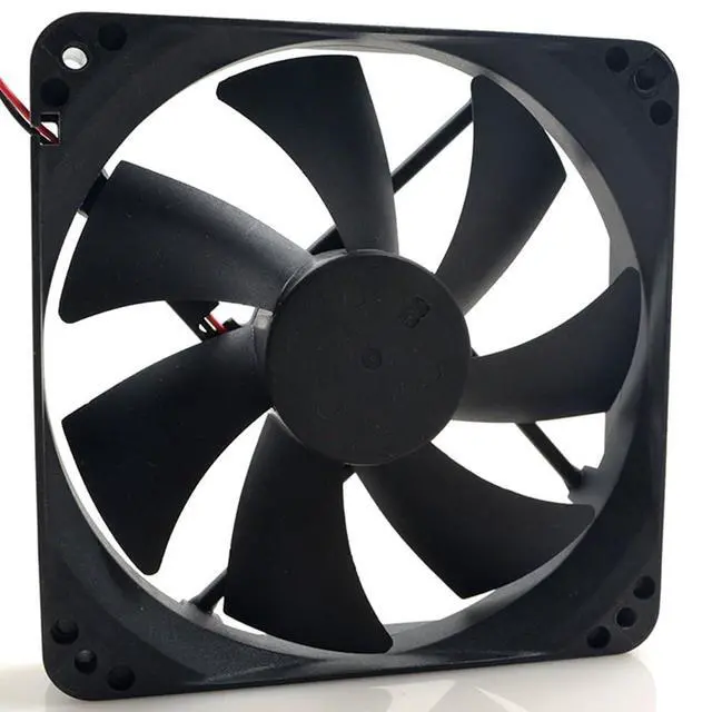 Alt view image 5 of 7 - 120MM 12025 DC12V 0.35A 4.2W 120 * 120 * 25MM 2500RPM POWERYEAR PY-1225H12S 12CM Dual Ball Chassis Cooling Fan (2pin)