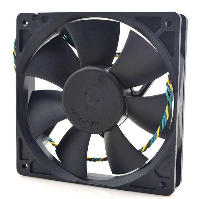 Alt view image 3 of 7 - 120mm 12025 for AD1212XB-A7BGL DC12V 0.65A 12CM Double Ball Fan 120 * 120 * 25mm Four Wire PWN Temperature Controlled Fan (4pin)