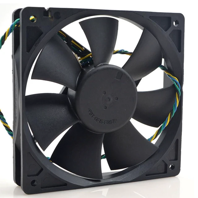 Alt view image 4 of 7 - 120mm 12025 for AD1212XB-A7BGL DC12V 0.65A 12CM Double Ball Fan 120 * 120 * 25mm Four Wire PWN Temperature Controlled Fan (4pin)