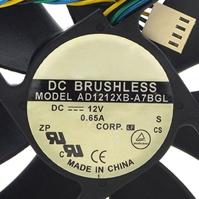 Alt view image 7 of 7 - 120mm 12025 for AD1212XB-A7BGL DC12V 0.65A 12CM Double Ball Fan 120 * 120 * 25mm Four Wire PWN Temperature Controlled Fan (4pin)