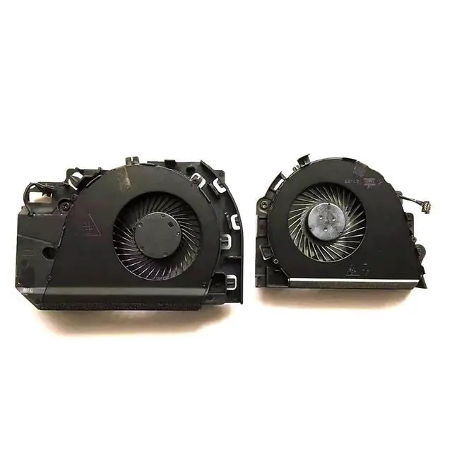 Alt view image 2 of 5 - CPU + GPU Cooling Fans Suitable for HP Zbook 17 G3 17 G4 Series Laptop Cooler Fan 5V 0.5A 4 PIN DFS2001054M0T FGD9 848377-001 + DFS561405PL0T FGDN 848378-001