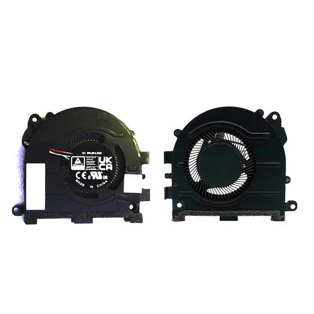 Alt view image 5 of 5 - CPU + GPU Cooling Fans Suitable for HP Pavilion Pro Plus 14 14T-EH 14-EH TPN-W154 14-EH1299NR 14T-EH000 Laptop Cooler Fan 5V 0.5A 4 PIN DFS5K12304363L N10440-001 + DFS5F22B04867K N10439-001 (GPU)