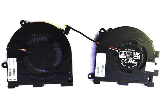 Main image of CPU + GPU Cooling Fans Suitable for HP Pavilion Pro Plus 14 14T-EH 14-EH TPN-W154 14-EH1299NR 14T-EH000 Laptop Cooler Fan 5V 0.5A 4 PIN DFS5K12304363L N10440-001 + DFS5F22B04867K N10439-001 (2PCS)