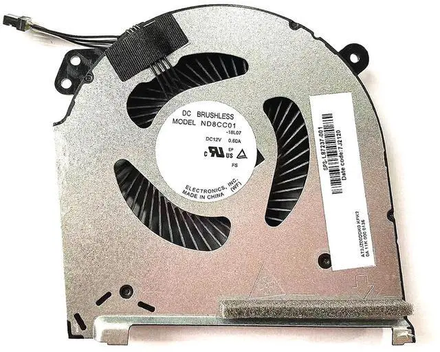 Main image of CPU + GPU Cooling Fans Suitable for HP OMEN 5 Air 15T-DH 15-DH TPN-C143 15-DH001NR 15-DH002NR 15-DH0015NR 15-DH0006TX 15-DH0007TX 15-DH0008TX 15-DH0009TX 15-DH0161TX 15T-DH000 Laptop Cooler Fan (GPU)