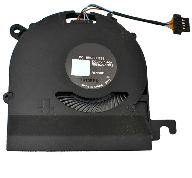 Main image of CPU + GPU Cooling Fans Suitable for HP EliteBook X360 1020 G2 HSN-I09C Series Laptop Cooler Fan 5V 0.4A 4 PIN ND55C29-16K22 + ND55C29-16K21 (CPU)