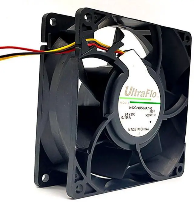 Alt view image 3 of 7 - 92MM for Nidec DC24V Fan 0.19A 9232 H92C24BS6AA7-53 9CM 9032 92 * 92 * 32mm Dual Ball Inverter Cooling Fan (3pin)
