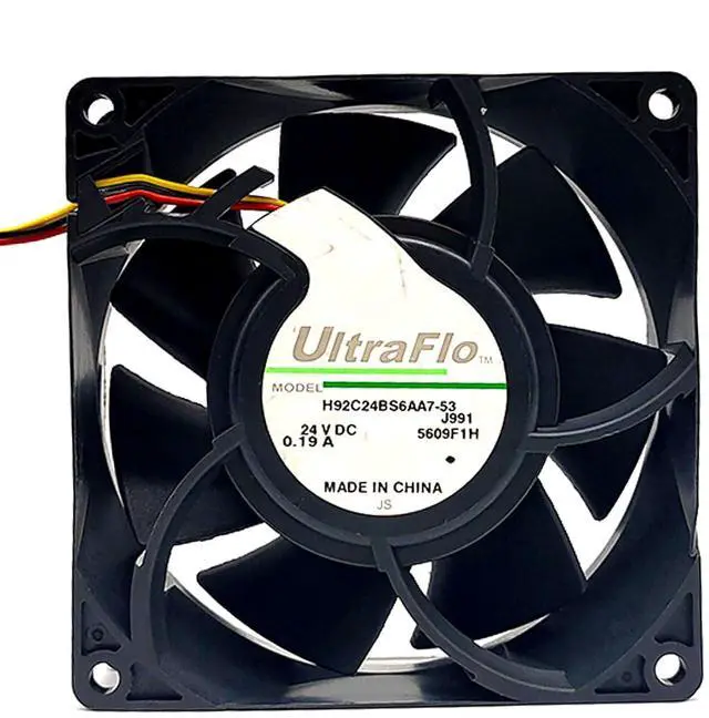 Main image of 92MM for Nidec DC24V Fan 0.19A 9232 H92C24BS6AA7-53 9CM 9032 92 * 92 * 32mm Dual Ball Inverter Cooling Fan (3pin)