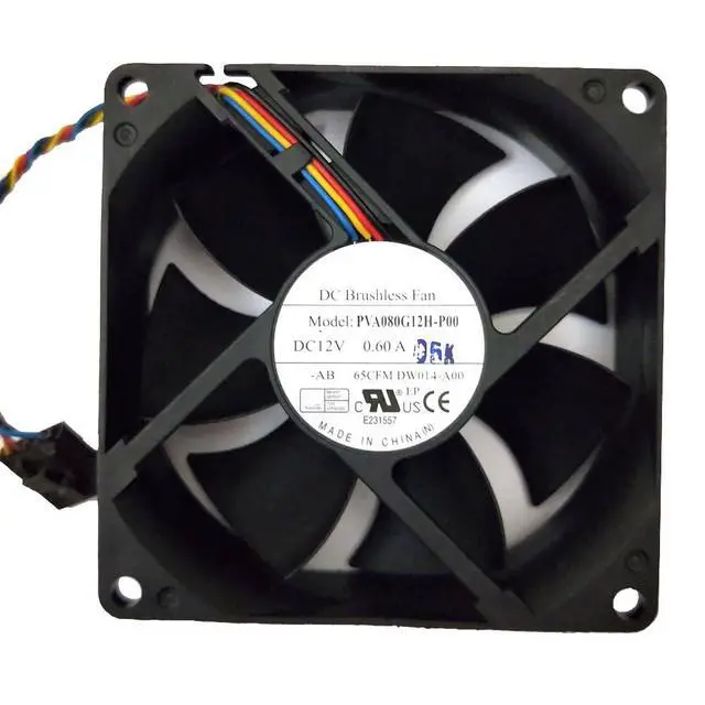 Alt view image 3 of 7 - 80MM for Foxconn PVA080G12H-P00 DC12V Fan 8025 8CM 0.60A Speed Control Fan 80 * 80 * 25mm PWM Temperature Control Fan (4-pin)