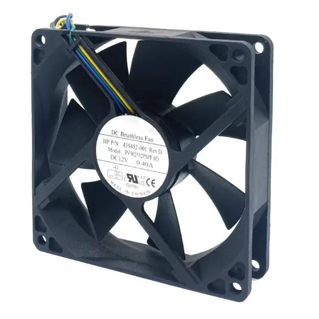 Alt view image 3 of 5 - 90MM for Foxconn 9025 9CM PV902512PPSF 0D DC12V Fan 0.40A 9225 4-Wire PWM Power Fan 90x90x25mm CPU Chassis Fan (4pin)