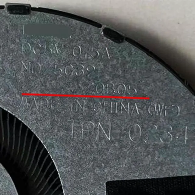 Alt view image 3 of 7 - CPU Cooling Fans Suitable for HP Chromebook 14A-NA TPN-Q234 13-BB TPN-Q243 Series Laptop Cooler Fan ND75C39 5V 0.5A 4 PIN P/N: M33916-001 M23599-001