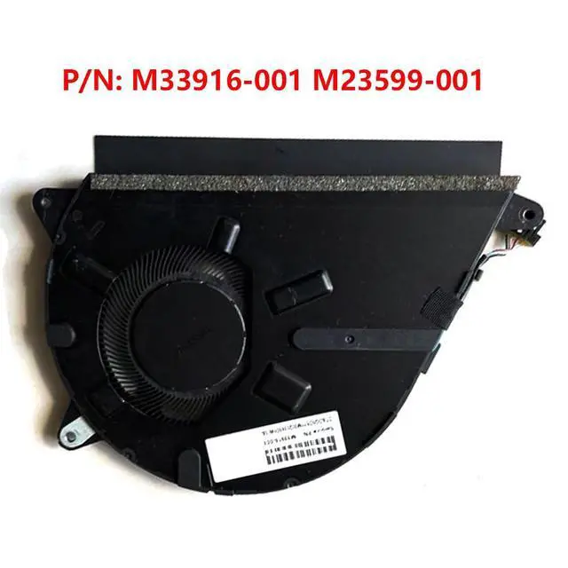 Alt view image 7 of 7 - CPU Cooling Fans Suitable for HP Chromebook 14A-NA TPN-Q234 13-BB TPN-Q243 Series Laptop Cooler Fan ND75C39 5V 0.5A 4 PIN P/N: M33916-001 M23599-001
