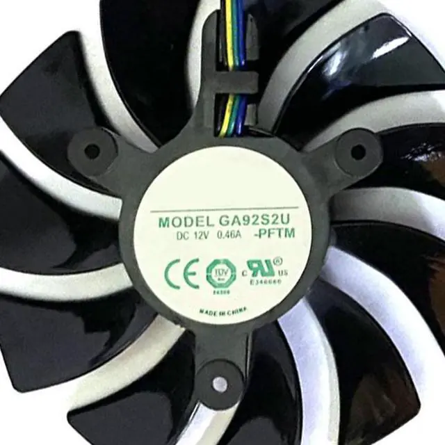 Alt view image 5 of 7 - Graphics Card Cooling Fans Suitable for Zotac RTX 3060 3060ti 3070 3080 3080TI 3090 PGF GOC/Apocalypse OC Series Desktop 87mm GA92S2U 12V 0.46A 4Pin Video Card Cooler Fans GPU Fan