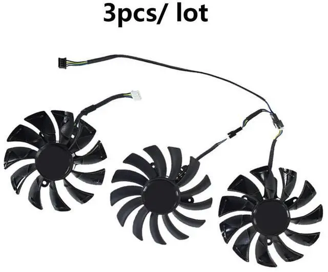 Alt view image 7 of 7 - Graphics Card Cooling Fans Suitable for Zotac RTX 3060 3060ti 3070 3080 3080TI 3090 PGF GOC/Apocalypse OC Series Desktop 87mm GA92S2U 12V 0.46A 4Pin Video Card Cooler Fans GPU Fan