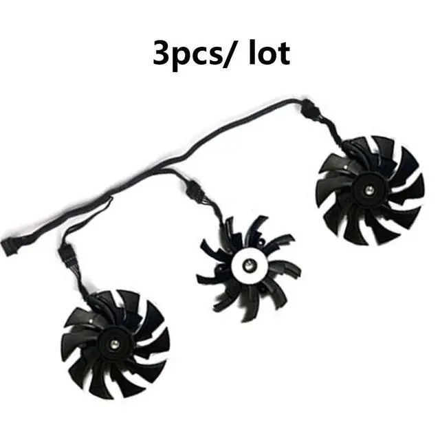 Alt view image 6 of 7 - Graphics Card Cooling Fans Suitable for GIGABYTE AORUS RTX 2060S 2070 2070S 2080 2080S 2080TI Xtreme Series Desktop 95mm PLD10015B12H 12V 0.55A 12Pin Video Card Cooler Fans GPU Fan