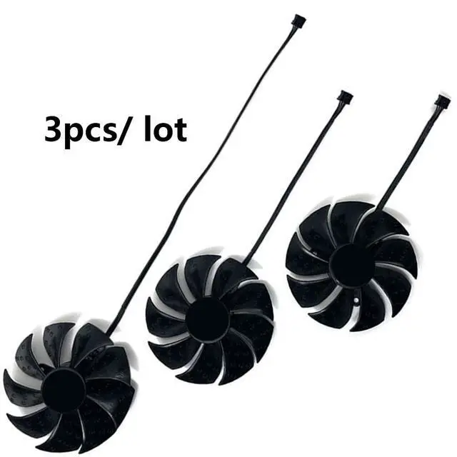 Alt view image 6 of 7 - Graphics Card Cooling Fans Suitable for EVGA RTX 2070 2070S 2080 2080S 2080ti FTW3 Ultra Gaming Series Desktop 87mm PLD09220S12H 12V 0.55A 4Pin Video Card Cooler Fans GPU Fan