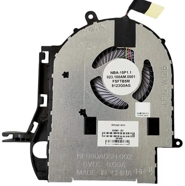 Main image of CPU Cooling Fans Suitable for HP Pavilion x360 15-BR 15-br004tx 15-br010nr TPN-W126 Series Laptop Cooler Fan NFB80A05H-002 5V 0.5A 4 PIN P/N: 934962-001