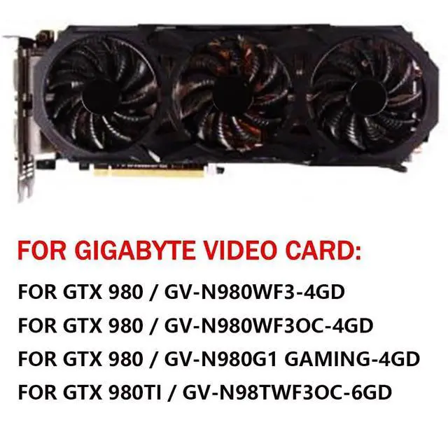 Alt view image 3 of 7 - Graphics Card Cooling Fans Suitable for Gigabyte GTX 980 980ti Gaming GV-N980WF3 Series Desktop 85mm PLD08010S12HH 12V 0.35A 4Pin Video Card Cooler Fans GPU Fan