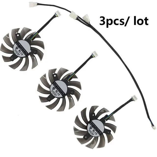Alt view image 7 of 7 - Graphics Card Cooling Fans Suitable for Gigabyte GTX 980 980ti Gaming GV-N980WF3 Series Desktop 85mm PLD08010S12HH 12V 0.35A 4Pin Video Card Cooler Fans GPU Fan