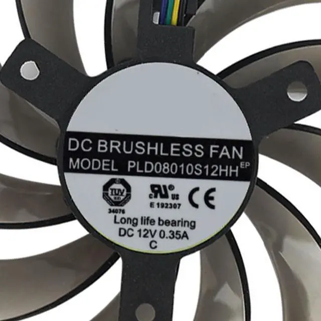 Alt view image 6 of 7 - Graphics Card Cooling Fans Suitable for Gigabyte GTX 980 980ti Gaming GV-N980WF3 Series Desktop 85mm PLD08010S12HH 12V 0.35A 4Pin Video Card Cooler Fans GPU Fan