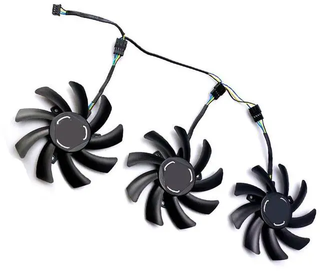 Alt view image 4 of 7 - Graphics Card Cooling Fans Suitable for XFX RX 6700XT Speedster SWFT 309 Core Series Desktop 85mm T129215SU FDC10H12S9-C 12V 0.35A 4Pin Video Card Cooler Fans GPU Fan