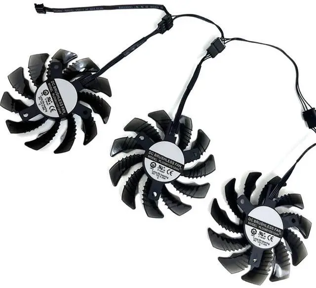 Main image of Graphics Card Cooling Fans Suitable for GIGABYTE RX 6700XT 6700 6600 6600XT Eagle Series Desktop 75mm PLD08010S12HH 12V 0.35A 4Pin Video Card Cooler Fans GPU Fan