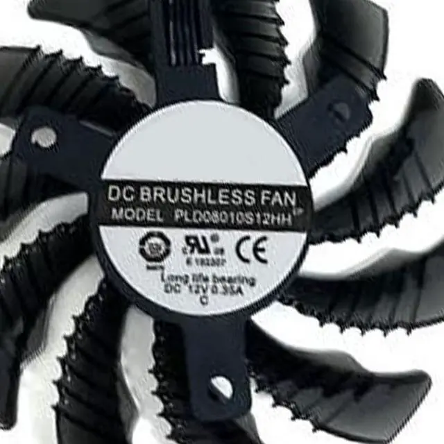 Alt view image 7 of 7 - Graphics Card Cooling Fans Suitable for GIGABYTE RX 6700XT 6700 6600 6600XT Eagle Series Desktop 75mm PLD08010S12HH 12V 0.35A 4Pin Video Card Cooler Fans GPU Fan