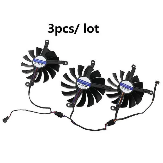 Alt view image 2 of 7 - Graphics Card Cooling Fans Suitable for XFX RX 6800 6800XT 6900XT Speedster 319 Series Desktop Video Card Cooler Fans GPU Fan 85MM CF9015U12D 95mm CF1015U12D 12V 0.55A 4Pin