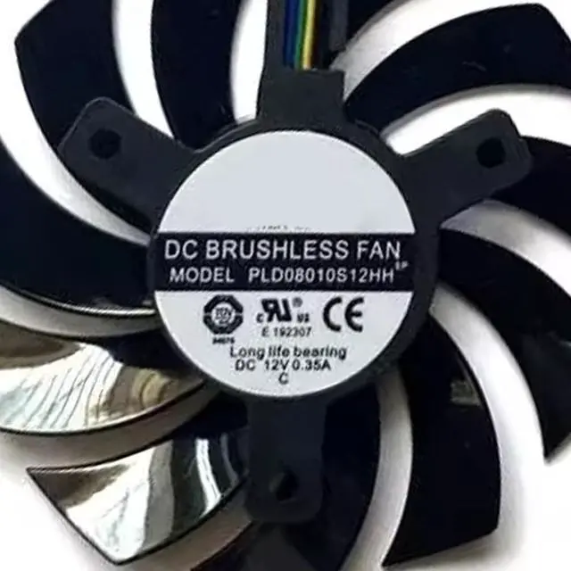 Alt view image 6 of 7 - Graphics Card Cooling Fans Suitable for GIGABYTE RTX 3070 3070TI Eagle OC Series Desktop 75mm PLD08010S12HH 12V 0.35A 4Pin Video Card Cooler Fans GPU Fan