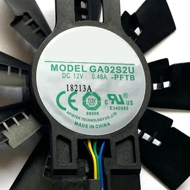 Alt view image 2 of 7 - Graphics Card Cooling Fans Suitable for ZOTAC GTX 1070 1070TI 1080 AMP Extreme Series Desktop GA92S2U 87mm 12V 0.46A 4Pin Video Card Cooler Fans GPU Fan