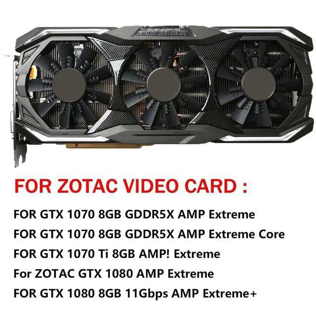 Alt view image 6 of 7 - Graphics Card Cooling Fans Suitable for ZOTAC GTX 1070 1070TI 1080 AMP Extreme Series Desktop GA92S2U 87mm 12V 0.46A 4Pin Video Card Cooler Fans GPU Fan