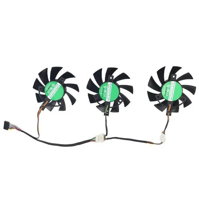 Alt view image 7 of 7 - Graphics Card Cooling Fans Replacement for ASUS TUF3 TUF X3 RX 5700XT 5700 GTX 1660 1660S 1660TI Gaming Series 75mm PLA08015S12HH 12V 0.35A 7Pin Video Card Cooler Fans GPU Fan