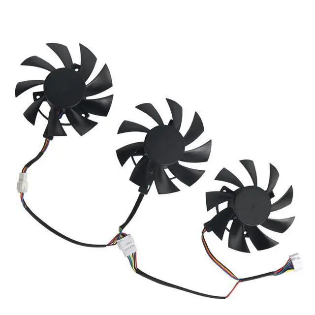 Alt view image 6 of 7 - Graphics Card Cooling Fans Replacement for ASUS TUF3 TUF X3 RX 5700XT 5700 GTX 1660 1660S 1660TI Gaming Series 75mm PLA08015S12HH 12V 0.35A 7Pin Video Card Cooler Fans GPU Fan