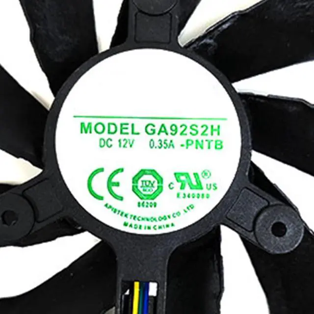 Alt view image 7 of 7 - Graphics Card Cooling Fans Suitable for ZOTAC RTX 2080 2080TI 2070 GTX 1070 X-Gaming OC Series Desktop 87mm GA92S2H 12V 0.35A 4Pin Video Card Cooler Fans GPU Fan