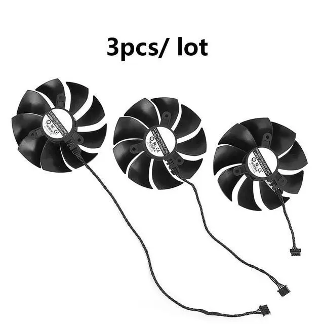 Alt view image 7 of 7 - Graphics Card Cooling Fans Suitable for EVGA RTX 2070 2070S 2080 2080S 2080ti FTW3 Ultra Gaming Series Desktop 87mm PLD09220S12H 12V 0.55A 4Pin Video Card Cooler Fans GPU Fan