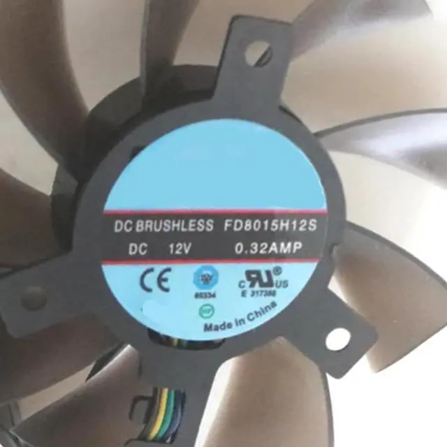 Alt view image 7 of 7 - Graphics Card Cooling Fans Suitable for AMD for Gigabyte for MSI for Powercolor for Sapphire for XFX Radeon VII Series Desktop 75mm FD8015H12S 12V 0.32A 4Pin Video Card Cooler Fans GPU Fan