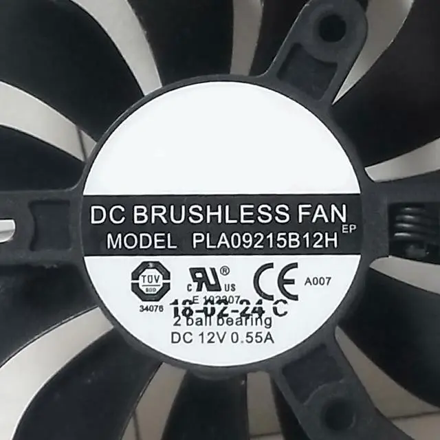 Alt view image 6 of 6 - Graphics Card Cooling Fans Suitable for EVGA GTX 1080 TI FTW3 DT Gaming/Black Elite Series Desktop 87mm PLA09215B12H 12V 0.55A 4Pin Video Card Cooler Fans GPU Fan