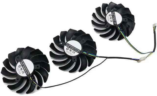Main image of Graphics Card Cooling Fans Suitable for MSI GTX 1060 1070 1070TI 1080 1080TI Duke GTX 980Ti Lightning Series Desktop PLD09210S12HH 85mm 12V 0.40A 4Pin Video Card Cooler Fans GPU Fan