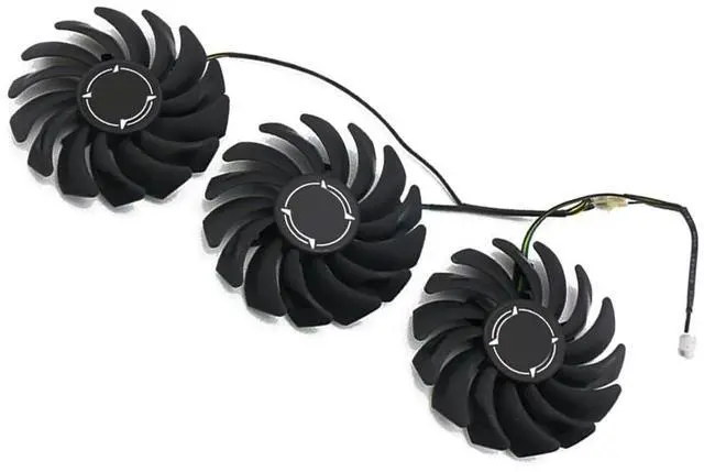 Alt view image 6 of 7 - Graphics Card Cooling Fans Suitable for MSI GTX 1060 1070 1070TI 1080 1080TI Duke GTX 980Ti Lightning Series Desktop PLD09210S12HH 85mm 12V 0.40A 4Pin Video Card Cooler Fans GPU Fan