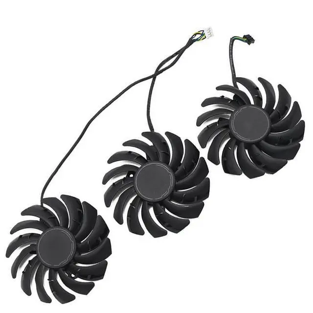 Alt view image 6 of 6 - Graphics Card Cooling Fans Suitable for MSI RTX 3060 3060Ti 3070 3070TI 3080 3080TI 3090 Ventus 3X Series Desktop PLD09210S12HH PLD09210B12HH 85mm 12V 0.40A 4Pin Video Card Cooler Fans GPU Fan