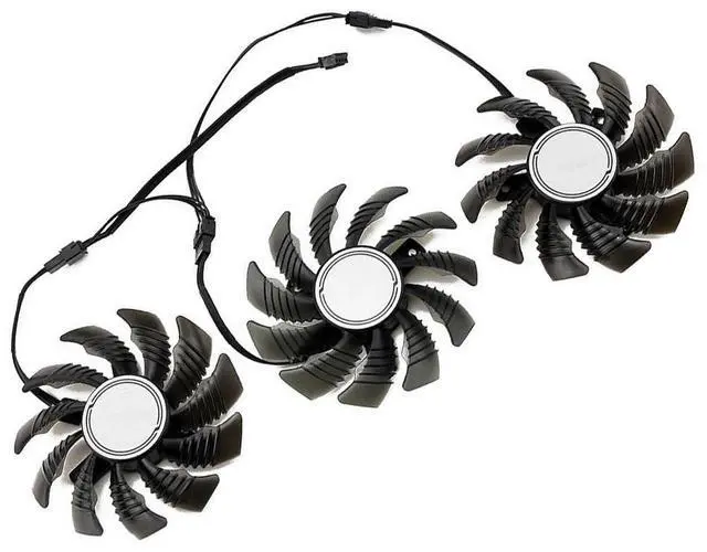 Alt view image 5 of 6 - Graphics Card Cooling Fans Suitable for Gigabyte GeForce RTX 3060 3060Ti Gaming RTX 3070 3070Ti Eagle Radeon RX 6500XT 6600XT 6700XT Gaming Series Desktop 75mm T128010SU 12V 0.35A 4Pin GPU Fans