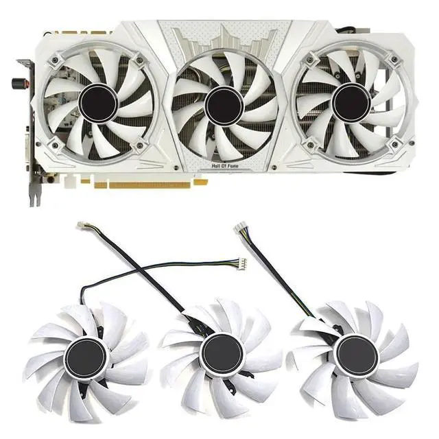Alt view image 2 of 7 - Graphics Card Cooling Fans Suitable for Galax GeForce GTX 1060 1070 1070TI 1080 1080ti HOF Edition Series Desktop 85mm GA92S2H 12V 0.35A 4Pin Video Card Cooler Fans GPU Fan