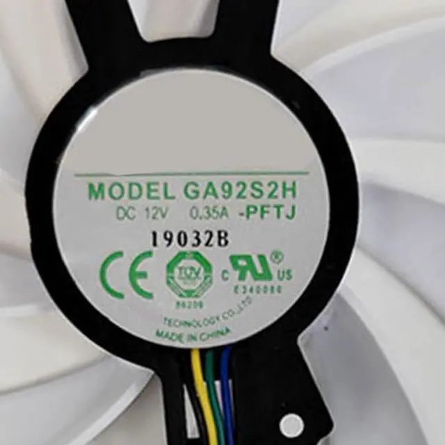 Alt view image 7 of 7 - Graphics Card Cooling Fans Suitable for Galax GeForce GTX 1060 1070 1070TI 1080 1080ti HOF Edition Series Desktop 85mm GA92S2H 12V 0.35A 4Pin Video Card Cooler Fans GPU Fan