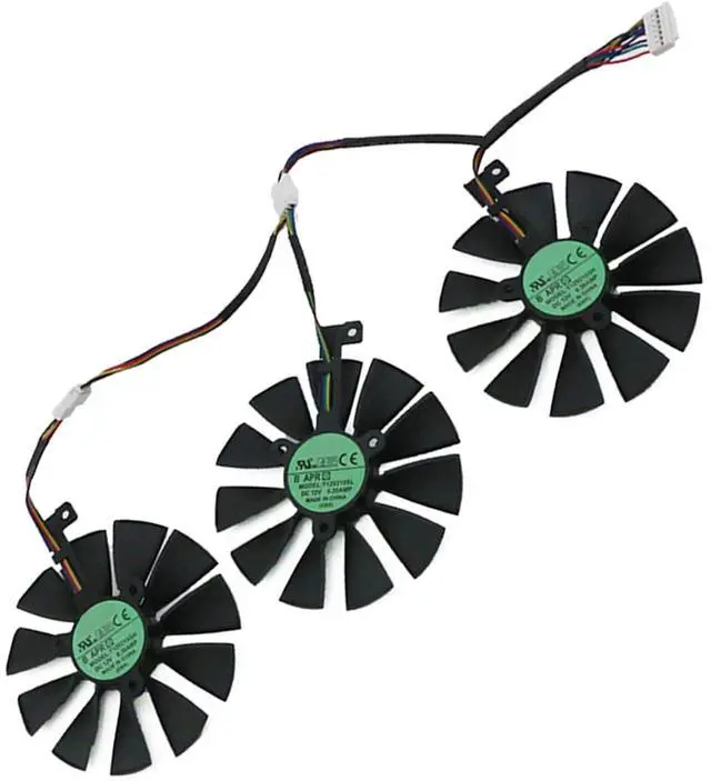 Main image of Graphics Card Cooling Fans Suitable for ASUS ROG Strix RTX 2060 2060S 2070 Gaming Series Desktop 88mm T129215SH T129215SL 12V 0.50A 7Pin Video Card Cooler Fans GPU Fan