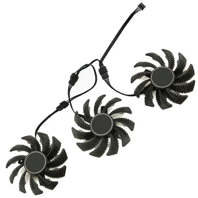 Alt view image 6 of 7 - 75mm Graphics Card Cooling Fans Suitable for Gigabyte GTX 1660 1660ti 1660S RTX 2060 2060S 2070 2080 2080Ti WINDFORCE/Gaming Series Desktop 75mm PLD08010S12HH 12V 0.35A 4Pin Video Card Cooler Fan