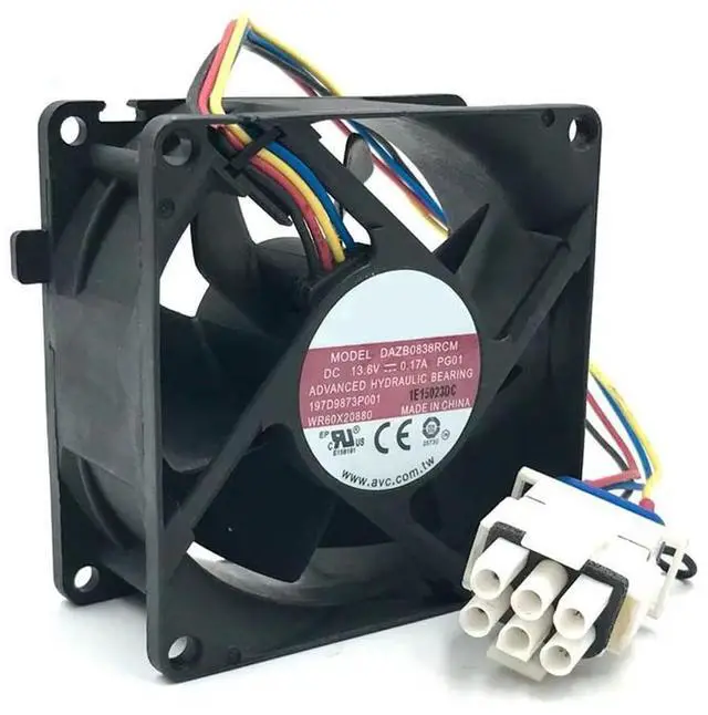 Alt view image 2 of 5 - IP55 DAZB0838RCM PG01 DC 13.6V 0.17A 80x80x38mm Waterproof Humidifier Fan