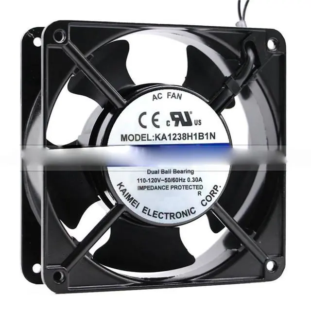 Alt view image 2 of 4 - KA1238H1B1N Server Square Fan 110-120V 0.3A 120X120X38mm AC Cooling Fan