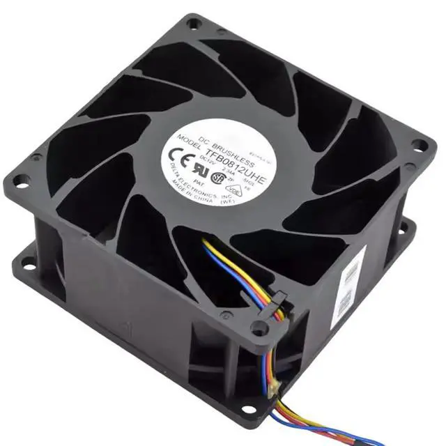 Alt view image 3 of 6 - 8038 TFB0812UHE 12V 2.34A 4-Wire Motherboard PWM Speed Control 8cm Violent Cooling Fan