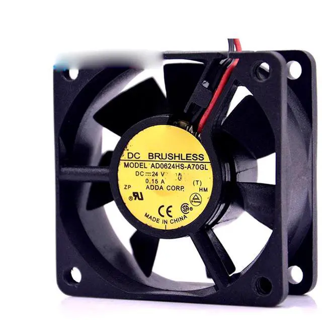 Main image of AD0624HS-A70GL 24V 0.15A 6025 4500RPM 23CFM 60X60X25MM 2-Wire Cooling Fan 6CM Inverter Fan
