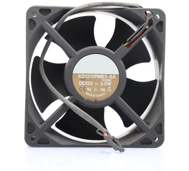 Main image of KD1212PMB3-6A 12V 3.2W 12CM 12038 High Airflow 120X120X38MM 4-Wire Cooling Fan